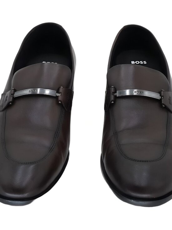 Boss by Hugo Boss Men\'s Colby Slip-On Loafers Dark Brown Size US 11M UK 10 main image 5